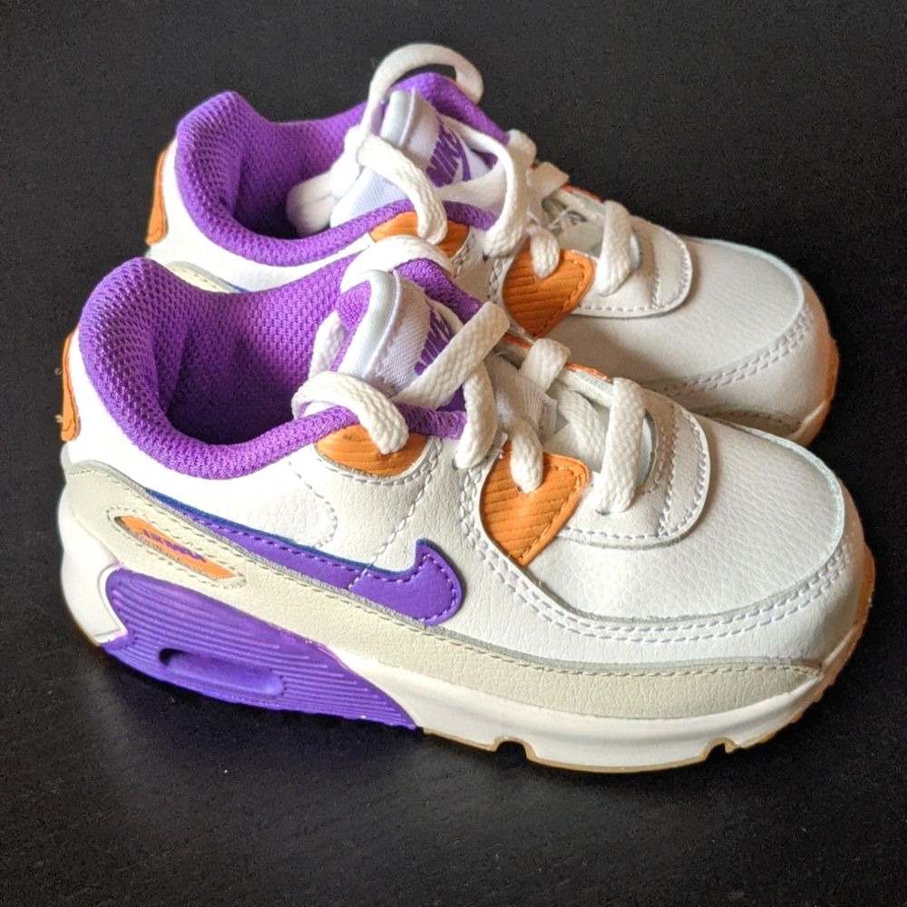 White-Grape-Phantom Nike Air Max 90 LTR (TD) Size 7c